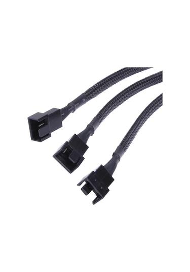 4 Pin Fan Çoklayıcı Y Pwm Çoklayıcı Splitter Kablosu 3 Pin 3 Port