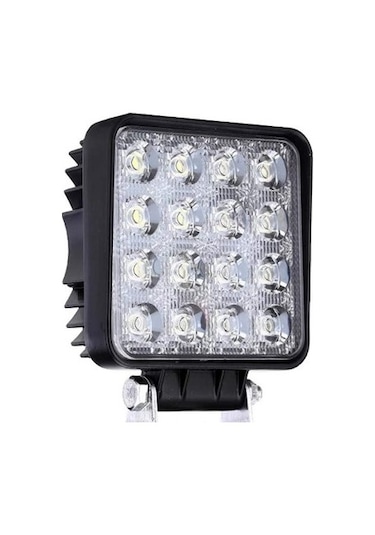 16 Ledli Çalışma Lambası Kare Off Road 12v-24v
