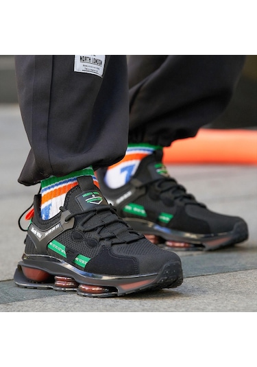 Aırboos Erkek Sneakers - Sıyah Yesıl 001