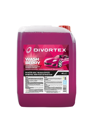 Divortex Washberry Ph Nötr Oto Şampuanı 4 Litre