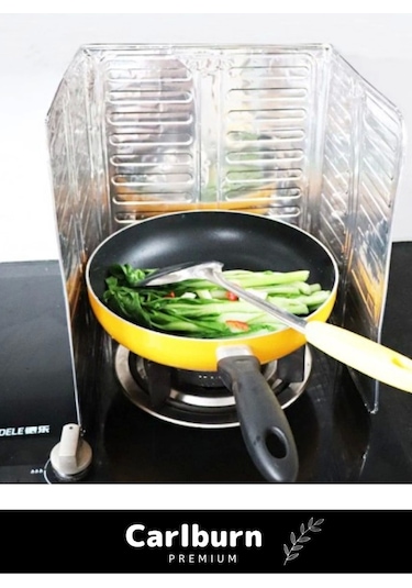 Özel Üretim Katlanabilir Isıya Dayanıklı Paslanmaz Kızartma Pişirme Yağ Koruyucu Alüminyum Paravan