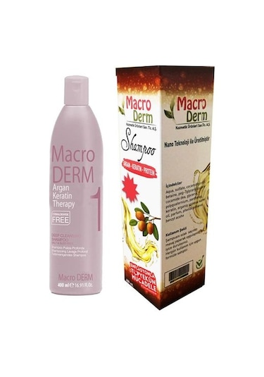 Macro Derm Argan Keratin Therapy Protein Şampuan 400 ML