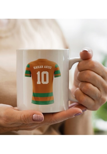 Bk Gift Kişiye Özel İsimli Taraftar Beyaz Kupa Bardak-16, Arkadaşa Hediye, Doğum Günü Hediyesi Kobitmeyencom29998 Bk Gift