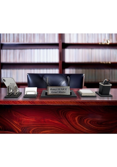 Prozenis Milas Krom Detaylı Lüks Masa İsimliği Masaüstü İsimlik