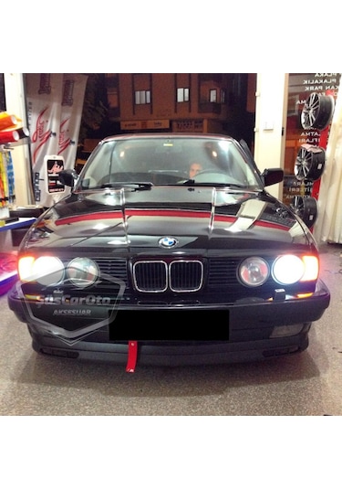 Bmw 5 Serisi E34 1987-1996 Uyumlu Üniversal Laguna Lip Esnek Ön Lip 2 Parça Tampon Altı Dil Karlık Ön Ek 00 Şüscaroto Aksesuar