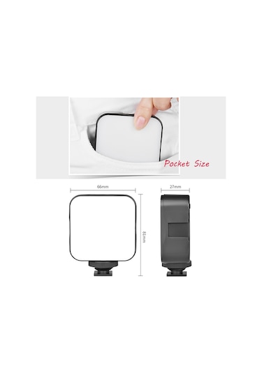 Aumotop Andoer Mini Led Video Işığı Fotoğraf Dolgu Lambası D8370 Diğer