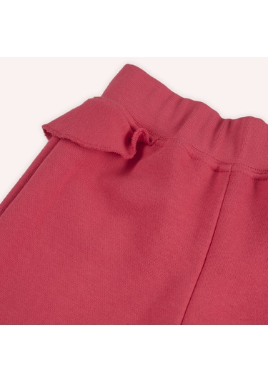 Kız Çocuk Fırfır Detaylı Eşofman Alt Kırmızı 2421gb01008-5005 001