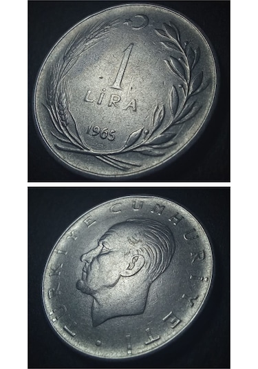 1965 Akmonital 1 Lira Çt+/ççt Eski Madeni Para - 399636660eec9f2c10