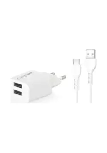 Compaxe Çift Usb Girişli Micro-usb Uyumlu Kablolu Set Cta-521dumb24