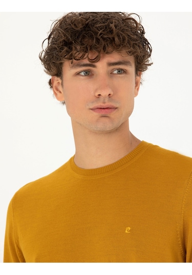 Pierre Cardin Erkek Safran Kazak /triko 50270054-vr043 Safran