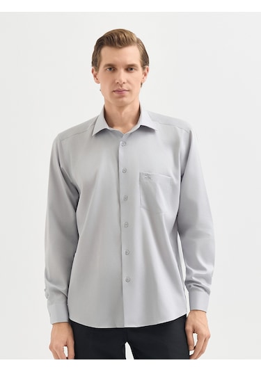 Karaca Erkek Regular Fıt Gömlek-açık Gri 11.25s.04.310 Açık Gri