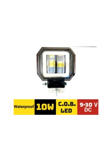 Sis Lambası Off-road Projektör10-30v Cob 10w Mercek Beyaz