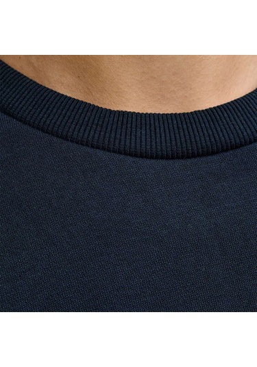 Jack&jones Makoto Crew Neck Erkek Lacivert Yuvarlak Yaka Sweatshirt Lacivert