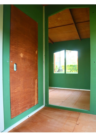 Mandu Ahşap Bahçeli Modern Playhouse Oyun Evi