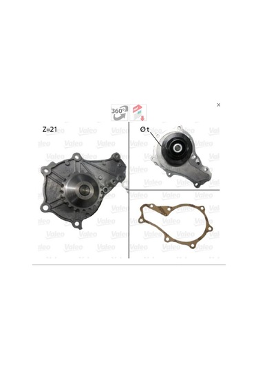 Valeo 506714 Devirdaim Su Pompasi P206 P207 P307 C1 C2 C3