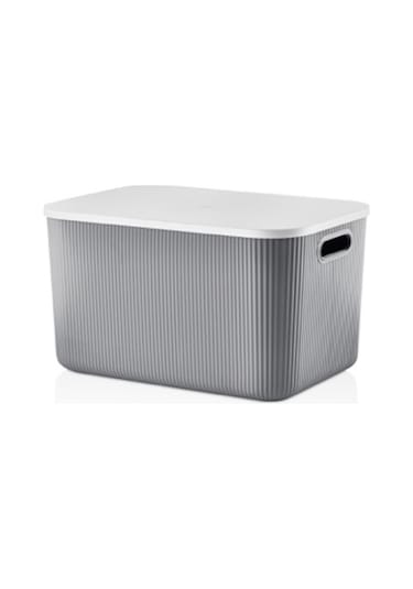 Bayev 2 Adet 21 Lt Storage 1 Adet Yeşil Ve 1 Adet Gri Çok Amaçlı Dolap Içi Düzenleyici Kutu Mavi