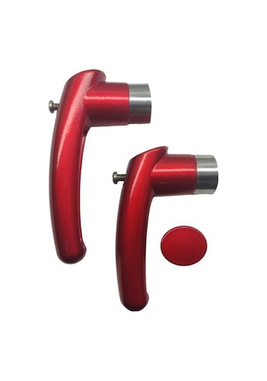 Çaydanlık Sapı Takımı Kulp Tutamak Seti Parlak Kırmızı Yanmaz