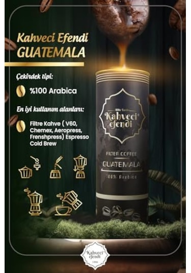 Efendi Guatemala Filtre Kahve Premium Teneke Kutu 150 Gr S