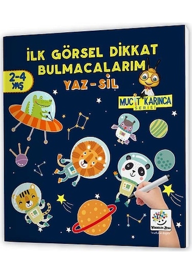 2-4 Yaş Mucit Karınca Yaz-Sil Kitaplar-2