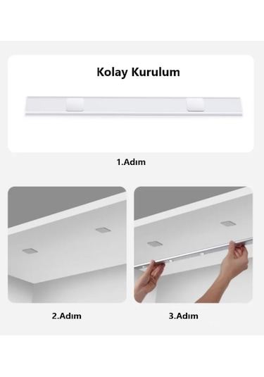 2 Adet 40cm Led Sensörlü Usb Şarjlı Mıknatıslı Mutfak,dolap Işık