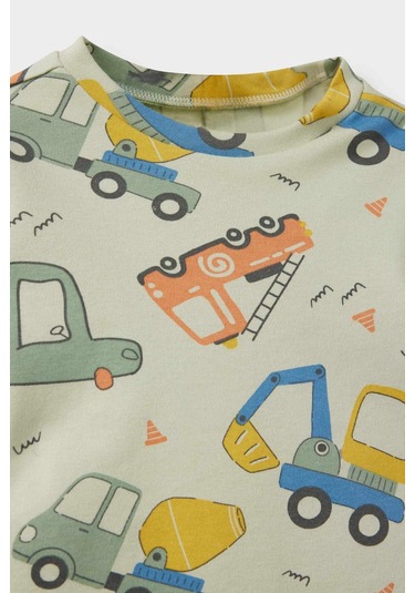 Defacto Erkek Bebek Pijama Takımı Araç Baskılı Uzun Kollu Üst Uzun Alt F0546a525augn1181 Yeşil Defacto Erkek Bebek Pijama Takımı Araç Baskılı Uzun Kollu Üst Uzun Alt F0546a525augn1181 Yeşil