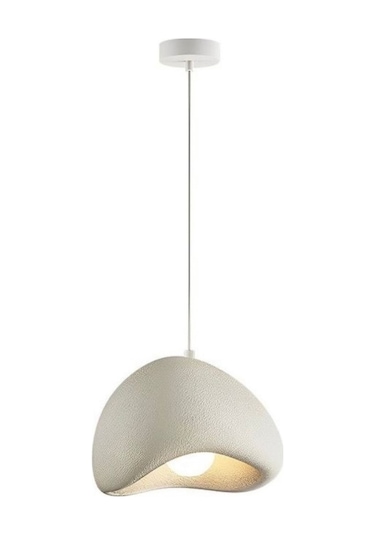 E27 Avize Beton Sarkıt Cafe Salon Bohem L9 Krem