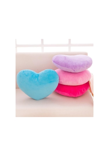 15/20/30 Cm Kalp Şekli Dekoratif Kırlent Pp Pamuk Yumuşak Yaratıcı Sevgilisi  Pembe