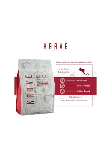 Kaave Roastery Grande Gusto Espresso Çekirdek Kahve 1 KG