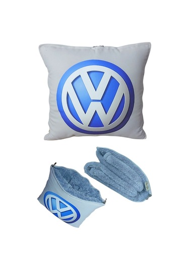 Wolksvogen Baskılı Battaniyeli Opsiyonel Yastık