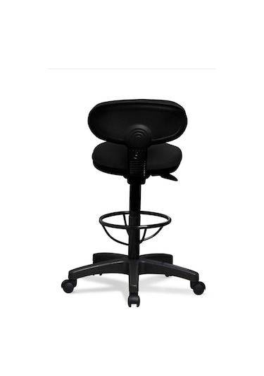 Bar Sandalyesi Sırtlı Beratta Model Siyah