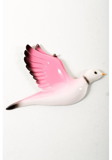 Dekoratif Üçlü Güvercin Duvar Süsü Üçlü Kuş Ev Dekoru (479811067)