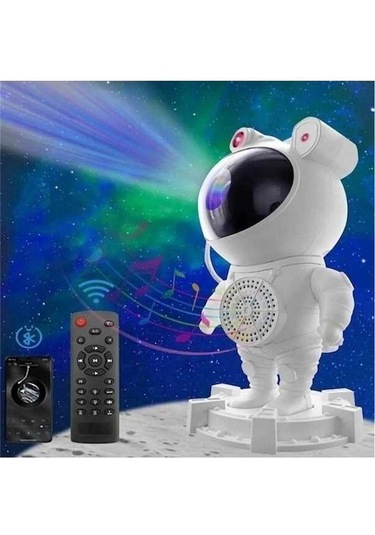 Didadodo Gökyüzü Pro Astronot Bluetoothhoparlör Galaxy Bulutsusu Ayışığı Ay Tavan Beyaz Beyaz