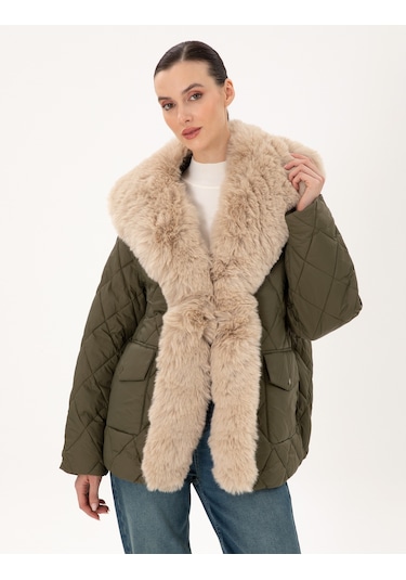 Pierre Cardin Kadın Haki Mont 50290325-vr027 Haki