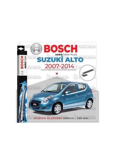 Suzuki Alto Muz Silecek Takımı 2007-2014 Bosch Aerotwin