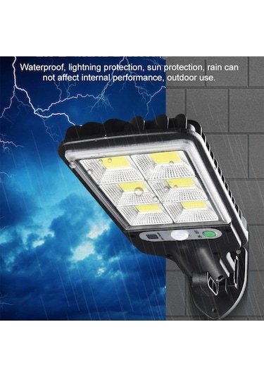 Besthome1 Güneş Enerjili Sokak Lambası: Led İnsan Vücudu İndüksiyon Bahçe Lambası, 616b-72 Uzaktan Kumandalı Cob 10030