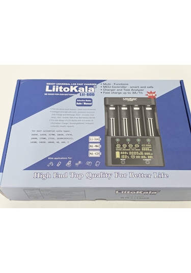 Liitokala Lii-600 Akıllı Pil Şarj Cihazı