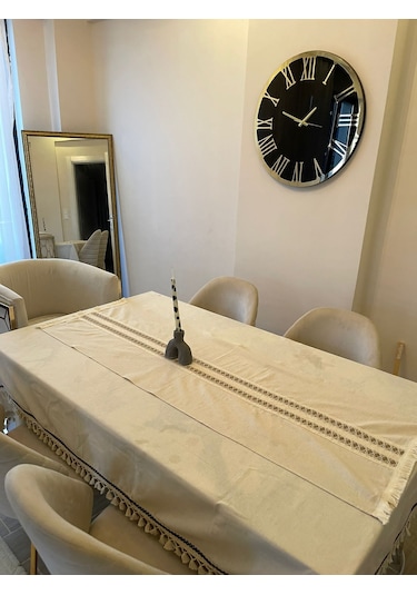 Dnc Home Tekstil Ndchome Ara Dantelli Püsküllü Runner 50 X 150 Krem