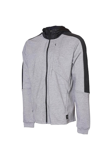 Hummel Erkek Sweatshirt Gri 921567-2006 Hmltropper Zip Hoodie 25kw61000351 W610014