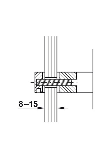 Hafele Cosimo Tek Taraflı Bağlantı Elemanı 8-15mm