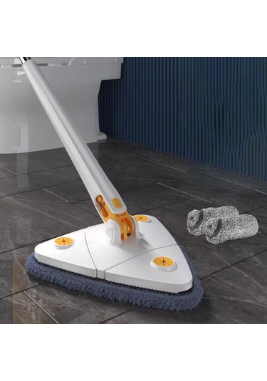 Neevoyu Ev İçin Üçgen Tip Otomatik Sıvı Alıcı Mop - Pratik Kullanıma Uygun, Temizliği Kolaylaştırır 2 Bezi