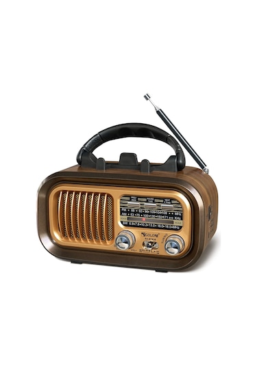 Ultratekno RX-BT628S BT/TF/USB/FM/AM/SW 3 Bandlı Güneş Panelli Nostaljik Radyo