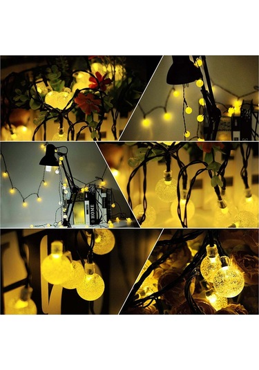 Ruicoo Sokağa Uygun Su Geçirmez Sarı Led Edison Toplu Bahçe Işık Zinciri