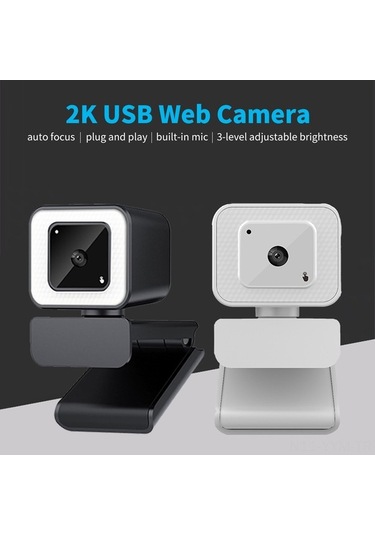 Dancemonkey 2k Usb Web Kamera - Geniş Açı, Otomatik Odaklama, Gürültü Azaltmalı Mikrofon İle Gece-gündüz Net Görüntü