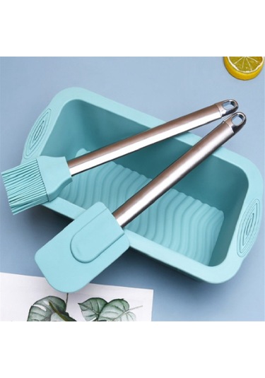 Soulader Silikon Ekmek Kalıbı Seti 3 Parça Yapışmaz Kek Tavası Ve Paslanmaz Çelik Mutfak Aksesuarları İle Pişirme Diğer