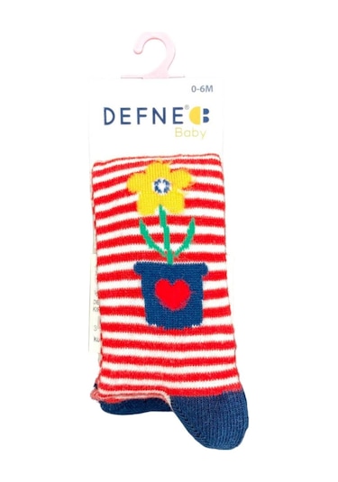 Defne Baby Bebek Külotlu Çorap 021-21 Kırmızı