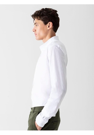 Ltb Tafaza Uzun Kollu Basic Oxford Gömlek Beyaz
