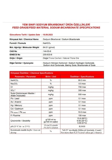 Eti - Kazan Sodyum Bikarbonat Hayvan Sodası 25 Kg