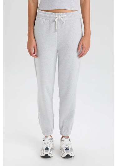 DeFacto Kalın Jogger Eşofman Altı Beli Paçası Lastikli Bağcıklı Basic Düz Cepli W1505AZ24WNGR210 DeFacto Kalın Jogger Eşofman Altı Beli Paçası Lastikli Bağcıklı Basic Düz Cepli W1505AZ24WNGR210