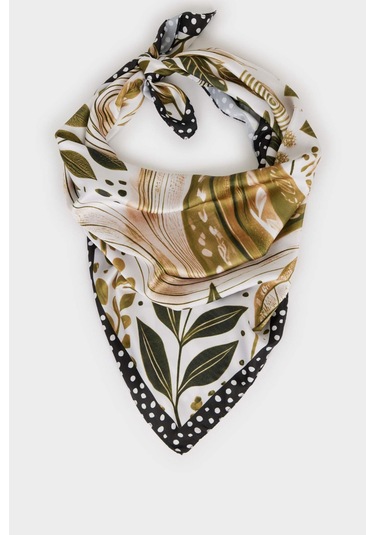 Defacto Kadın Desenli Fular G1572ax25wngn2 Yeşil