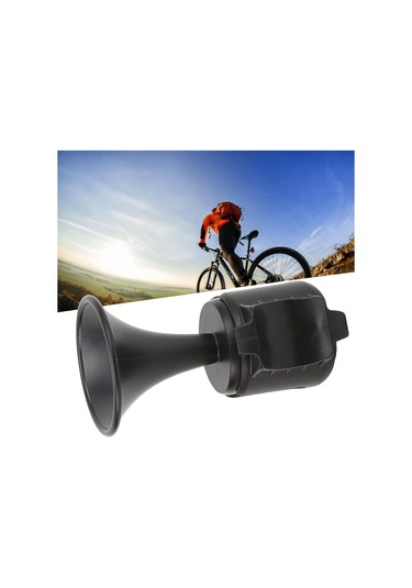 Forte Gt 2121 Yüksek Sesli Elektronik 120 Db Su Gerçirmez Pilli Bisiklet Kornası Siyah